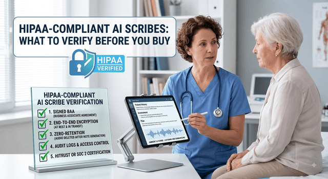 HIPAA-Compliant AI Scribes: What to Verify Before You Buy