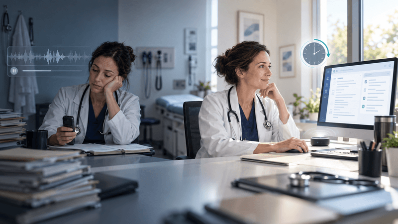 AI Scribe vs. Traditional Dictation: Which Actually Saves Physicians Time? banner image