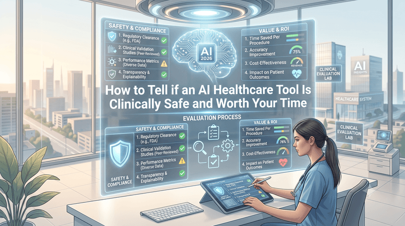 How to Tell if an AI Healthcare Tool Is Clinically Safe and Worth Your Time banner image