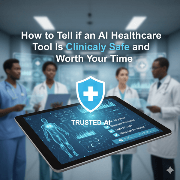 How to Tell if an AI Healthcare Tool Is Clinically Safe and Worth Your Time banner image